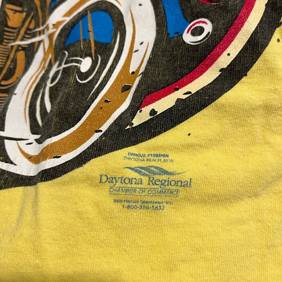 Daytona Beach Florida Bike Week T-Shirt 69th Year Sun Deck Motel Ormond Beach FL - Picture 9 of 9